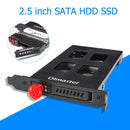 MR-9100 PCI Hard Drive Mobile Rack Internal 2.5 inch SATA HDD SSD Enclosure