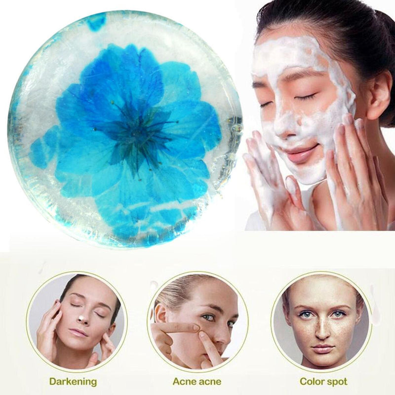 Acid Flowers Essential Oil Cleansing Bath Soap Moisturizing UK: