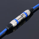 5.9ft DMX Stage DJ Cable  XLR 3Pin Male to Female Connector Wire (Blue) Newly