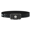 Rechargeable Powerful Sensor Headlamp XPE LED Fishing Headlight (Black)
