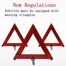 Car Breakdown Triangle Red Reflective Hazard Tripod Stop F4T5 Sign I4X7