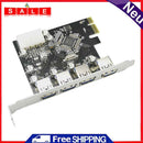 PCI-E to USB 3.0 HUB 4 Ports USB PCI-E Express Expansion Card Adapter for PC
