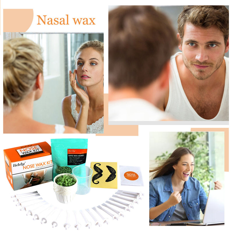Nose Wax Kit - Multifunctional Nose Hair Remover Waxing Kit for Women & Men
