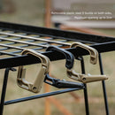 18-ring Camping Hanging Rope Tent Cup Lamp Hanger Clothes Line (Khaki) Newly