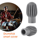 2pcs Drum Stick Practice Tips Drum Mute Portable Silicone Sleeve Mute Damper