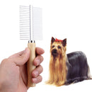 Stainless Steel Pet Dog Cat Hair Fur Double-sided Brush Comb Grooming Newly