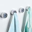 2xPush In Tea Towel Holder Grip Hook CHROME Self-Adhesive Kitchen Cloth Cl hot.