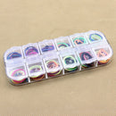 12 Grids Jewelry Earring Beads Divider Pills Container Screw Storage Box