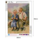 5D DIY Full Drill Diamond Painting Warm Old Lovers Cross Stitch Embroidery