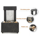 Desktop Water Fountain Tabletop Waterfall Zen Meditation Lucky Fengshui Gifts