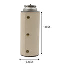 Leather Gas Bottle Cover Outdoor Camping Propane Tank Holder Bag (Beige) Newly