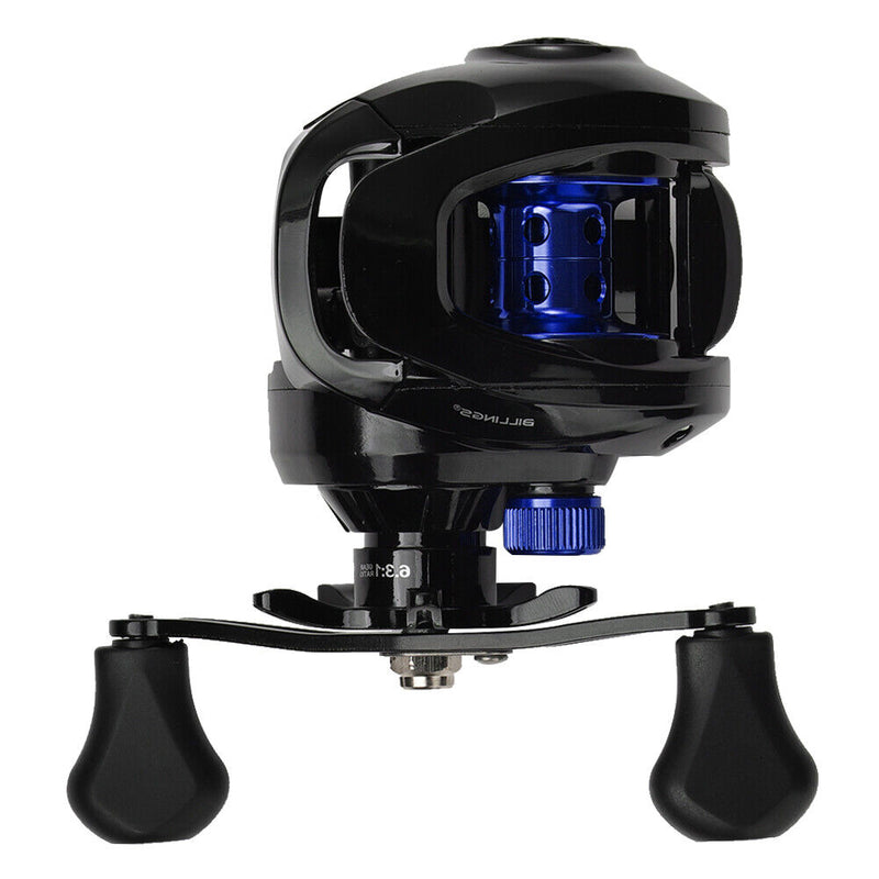 18+1 BBs 6.3/1 Speed Ratio Right/Left Hand Low Profile Baitcasting Fishing Reel