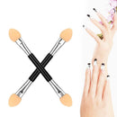 12 x Double Ended Eye Shadow Sponge Applicators Make Up Brush-S hot.