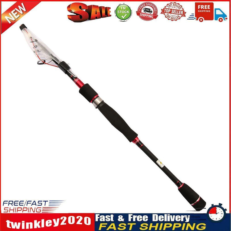 Telescopic Fishing Rod Lure Ultralight Carbon Fishing Pole (2.7m Spinning) Newly