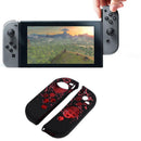 Silicone Pattern Protective Skin Cover Case for Nintend Switch(Black+Red) Newly