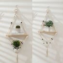 Flower Pot Wall Decoration Plants Holder Cotton Rope Basket Flower Pot Hanging