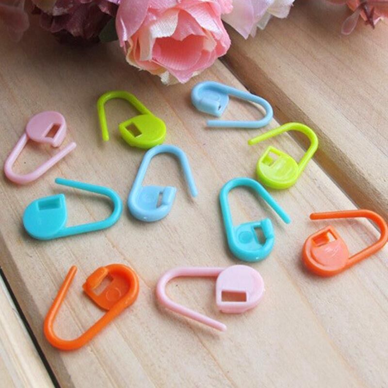 100X/pack Knitting Craft-Crochet Locking Stitch Needle Clip Markers-Hol hot.