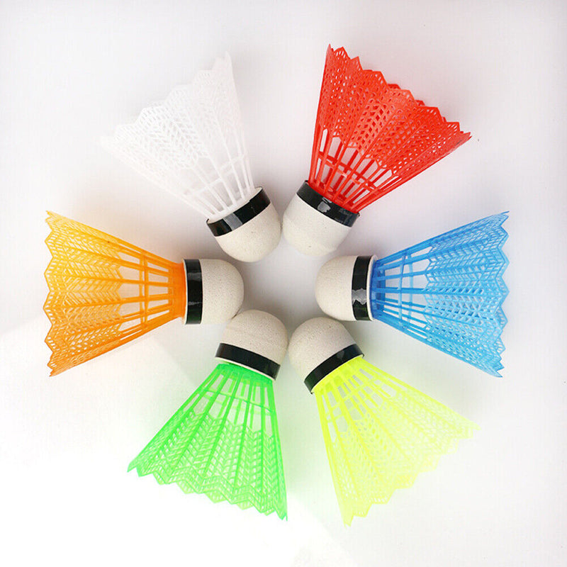 #A 12pcs Plastic Badminton Balls Lightweight Badminton Shuttlecock Outdoor Suppl