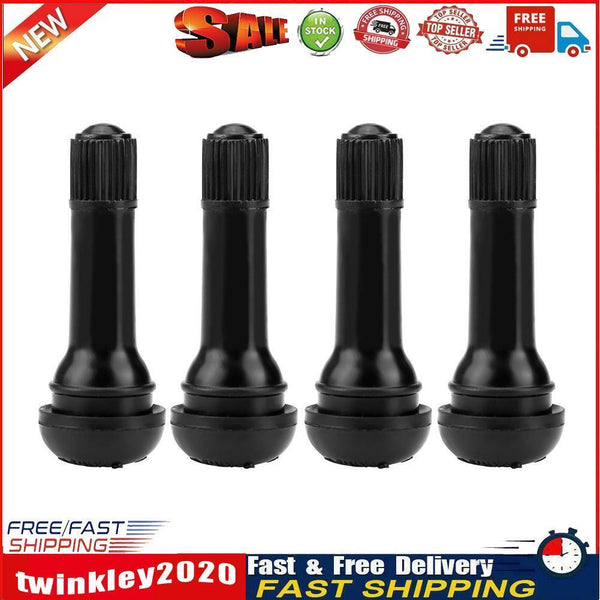 4pcs Rubber TR414 Snap-in Car Wheel Tubeless Tyre Valve Stems Dust Caps Newly
