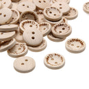 (100pcs/pack) Handmade with love Buttons Scrapbooking Sewing 15mm Newly