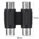 RCA Female to RCA Female Connector AV Cable Plug Jack Adapter(2 in1)  Newly