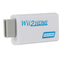 WII to HDMI-compatible Converter Full HD 1080P Wii 2 Adapter 3.5mm (White) Newly