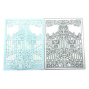 Metal Steel Cutting Dies Lace Fence Door Frame Scrapbookind DIY Stencil T5 E6B4