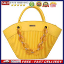PU Leather Women Shoulder Bag Acrylic Chain Lady Large Capacity Handbags Tote