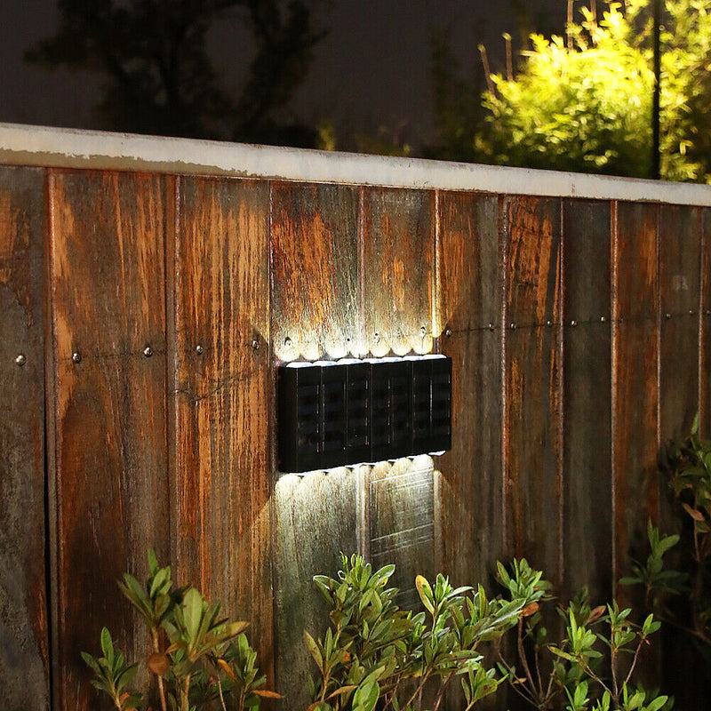 Outdoor LED Solar Light Waterproof Adjustable Wall Panel Light (White) Newly