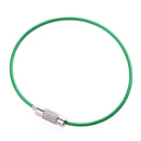 Stainless Steel Wire Rope Keychain Carabiner Cable Keyring Circle Outdoor H