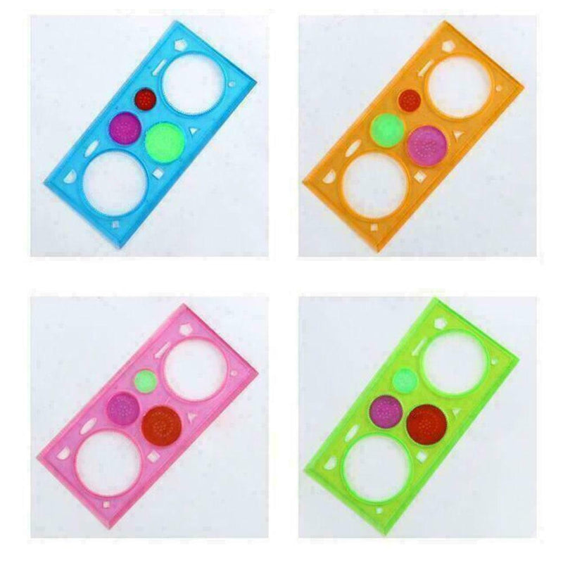 Flower Ruler Children Painting Student Hollow Ruler Y0M3 Set N3C5