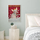 11CT Full Cross Stitch Bathing Cat Stamped DIY Cotton Thread Animal Needlework