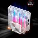 HX6200D Radiator 6 Heatpipe CPU Cooler Fan ARGB for Intel LGA 1700 (White) Newly