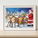 Santa Claus Oil Paint By Number Kits Christmas DIY Home Decoration Gift No Frame