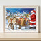 Santa Claus Oil Paint By Number Kits Christmas DIY Home Decoration Gift No Frame