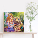Diamond Painting Partial Special Starfish Beauty and the Tiger of