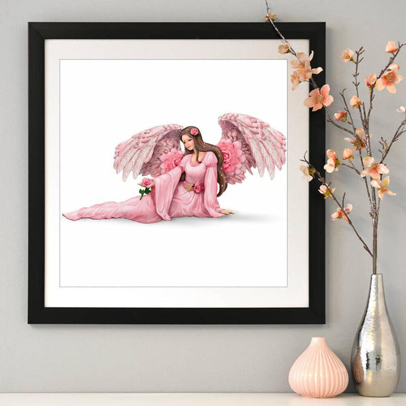 Full Round Drill Mosaic Craft DIY Pink Angel Rhinestone Diamond Painting Newly