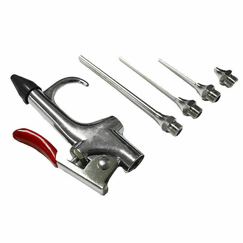5 pcs Air Compressor Blow Gun Tool Kit 5 Nozzles Needle S7P5 Blower Spray V5O4