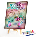 LOVE Flower Oil Paint By Numbers Kit DIY Acrylic Painting on Canvas Framele