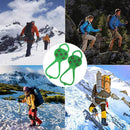 Ice Walk Traction Cleats, Crampons Grippers, Anti Slip Spikes Cover (Green)