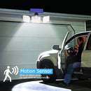 122LEDs 3 Head Light PIR Sensor Solar Outdoor Waterproof Lamp (JD-2757) Newly