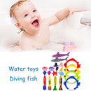 20pcs Swimming Pool Throwing Sinking Toys Underwater Training Kids Diving Toys