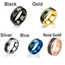 Stainless Steel Temperature Measurement Ring Mood Rings Thermometer Display
