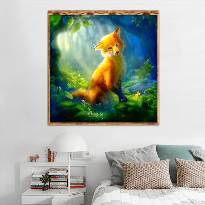 5D DIY Diamond Painting Forest Fox Cross Stitch Embroidery Rhinestones Kits