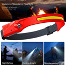 COB LED Headlamp Sensor Headlight Flashlight Rechargeable Outdoor Work Ligh