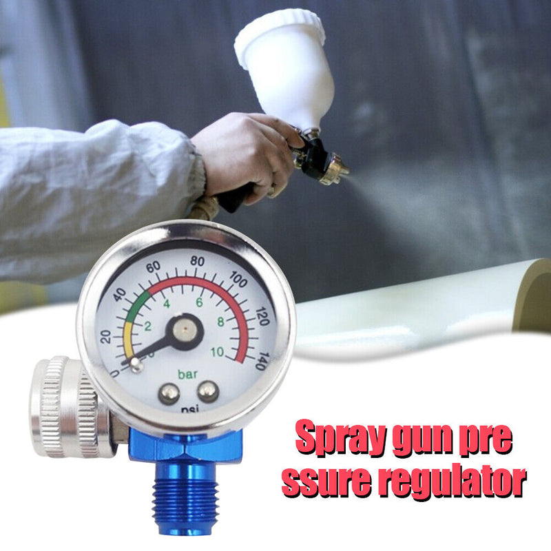 Spray Gun Adjust Air Pressure Regulator Gauge for Car Auto Repair Painting