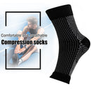 #A 1 Pair Anti Fatigue Compression Foot Sleeve Ankle Support Breathable Sport So