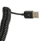 Spiral Coiled USB 2.0 A Male to Micro USB B 5Pin Adaptor Spring Cable