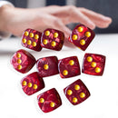 10pcs 16mm Dices Cube Round Corner 6 Sided Party Board Game Playing Games Dic