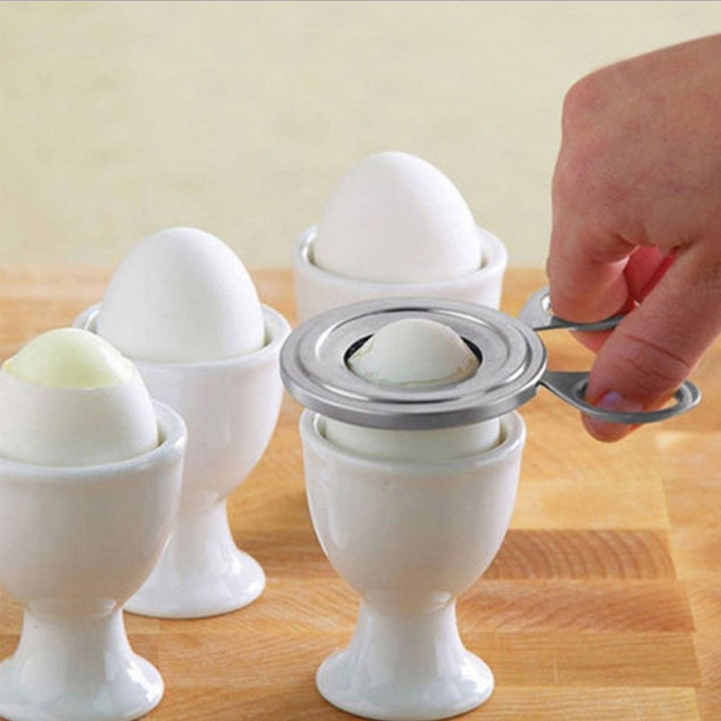 DIY Boiled Egg Shell Cutter Egg Opener Topper Cutter Scissors Flower Shaper